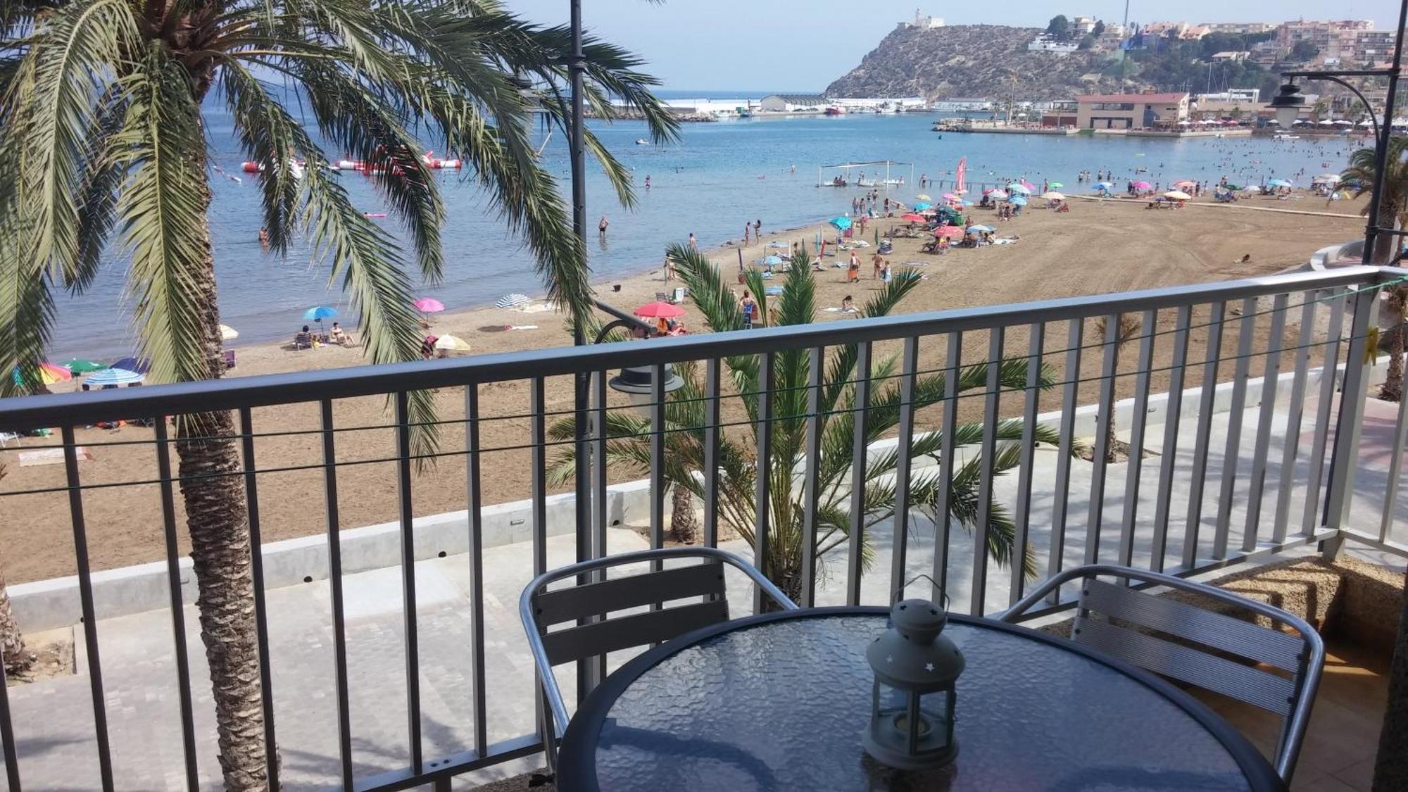 Bahia Mazarron Apartamento En Primera Linea Playa El Puerto de Mazarrón Eksteriør billede